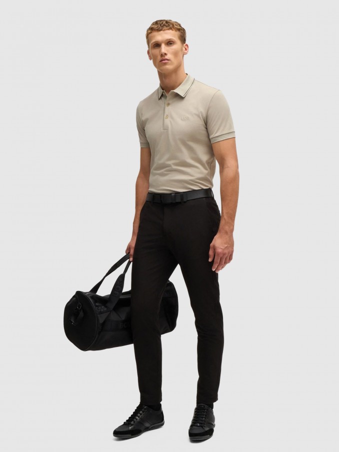 Polo Shirt Man Cream Boss - Orange