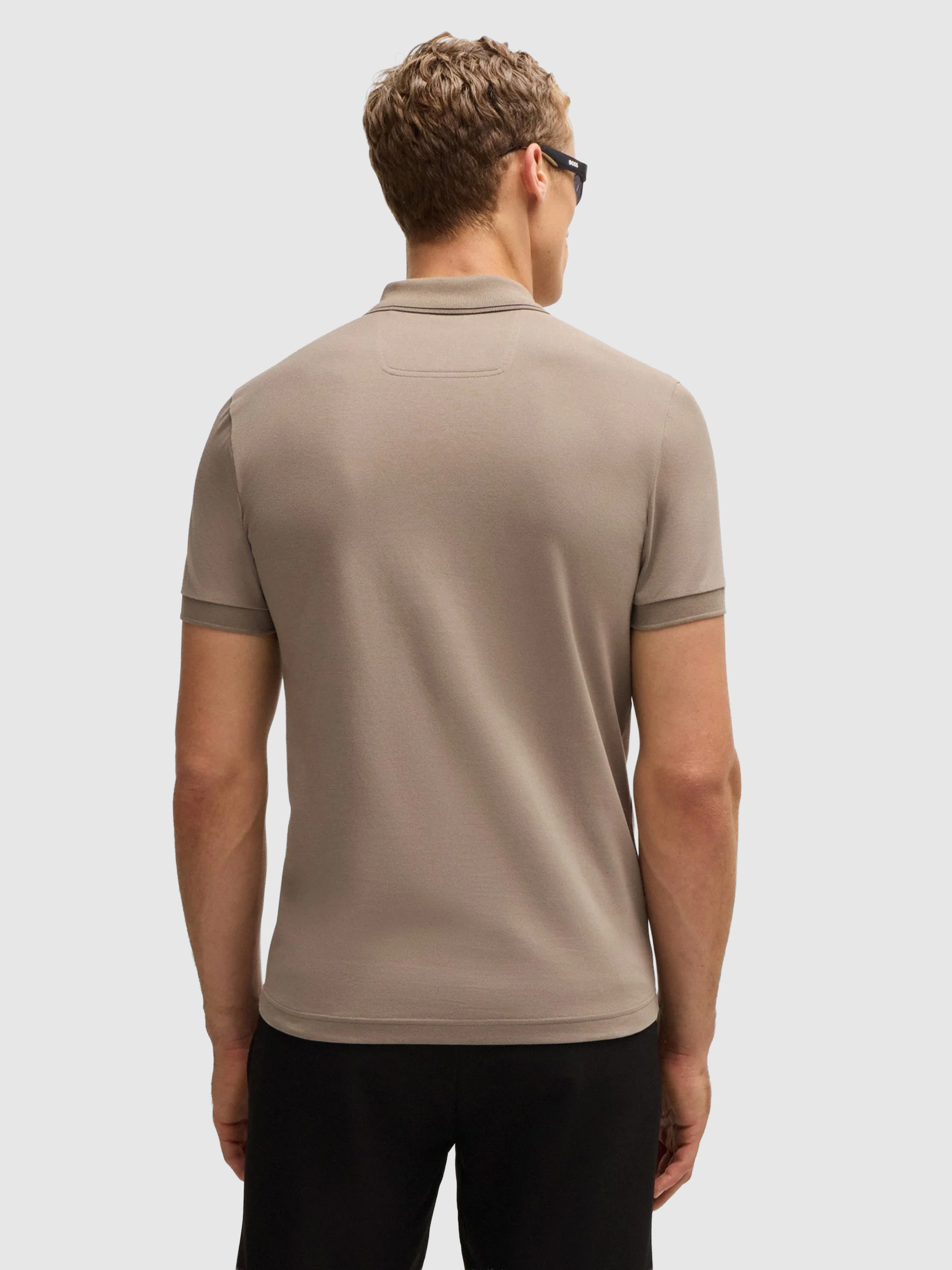 Polo Shirt Man Beige Boss - Orange