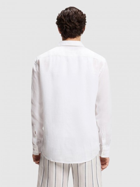 Shirt Man White Boss - Orange