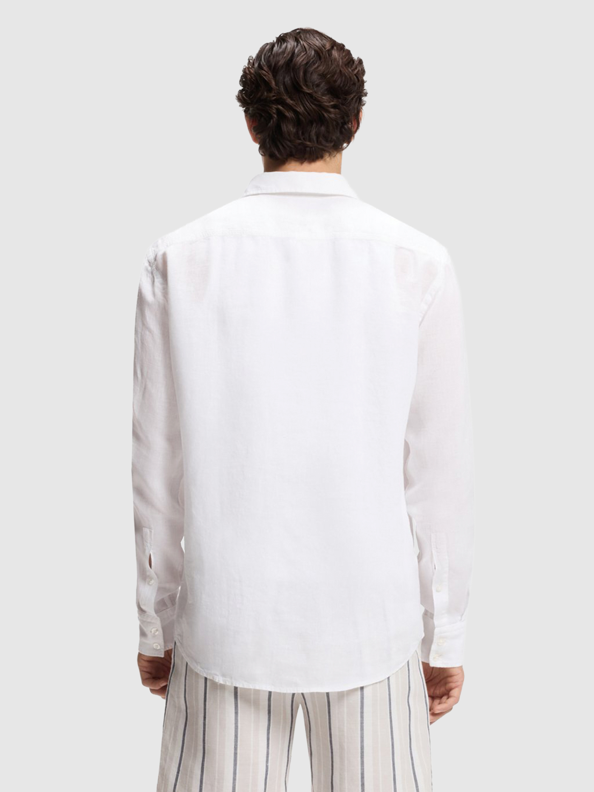 Shirt Man White Boss - Orange