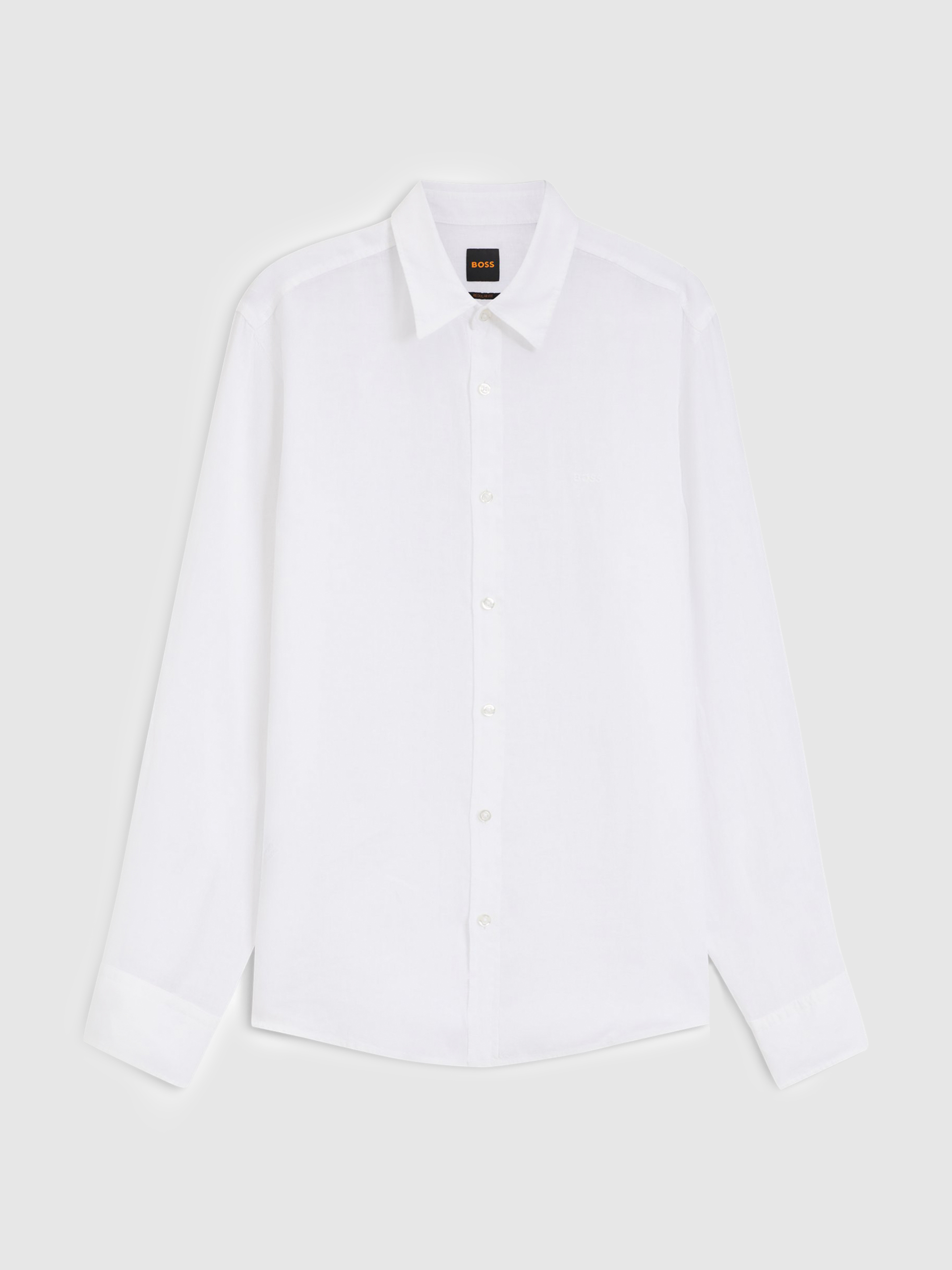 Shirt Man White Boss - Orange