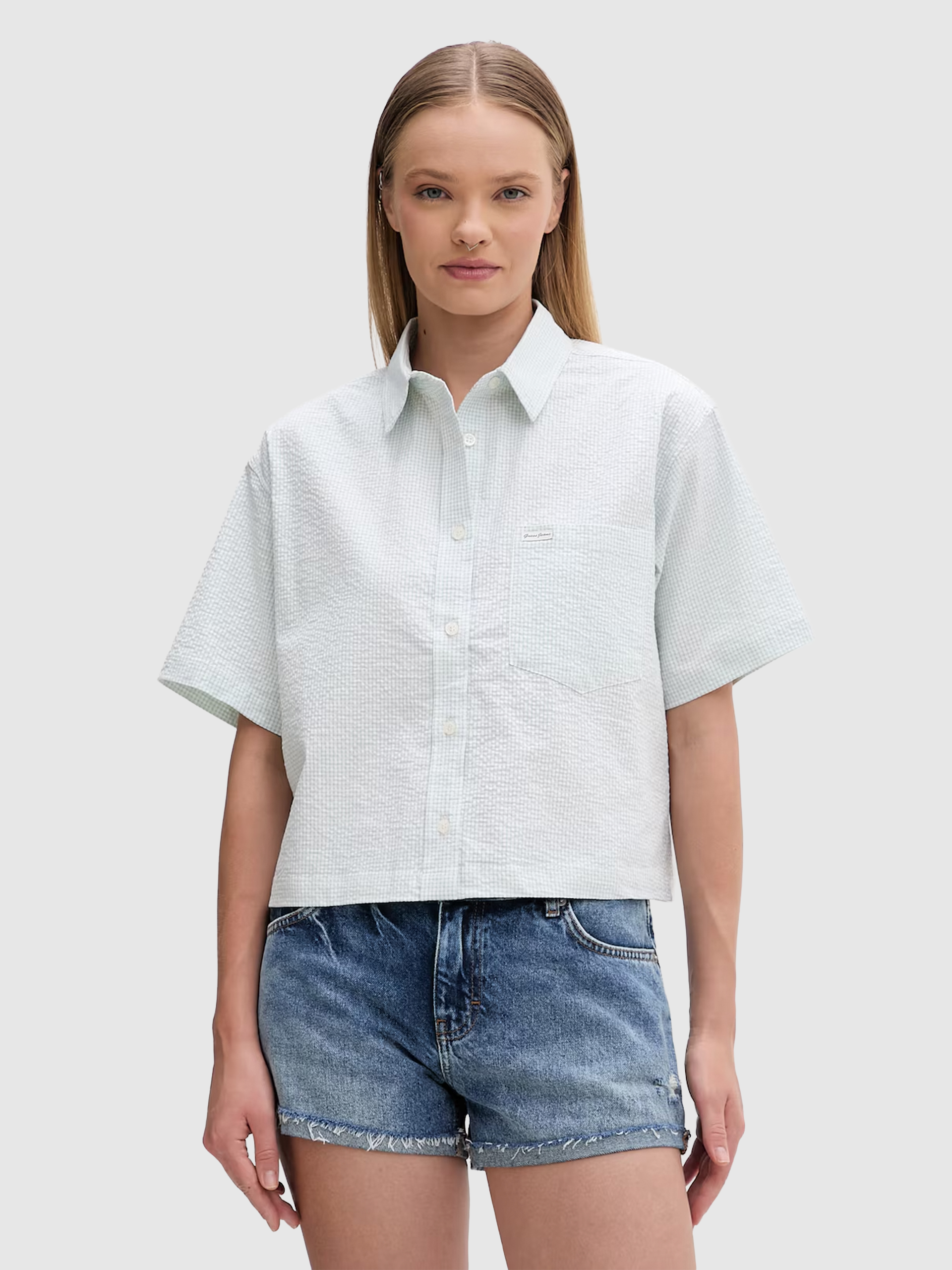 Shirt Woman Green Guess Jeans