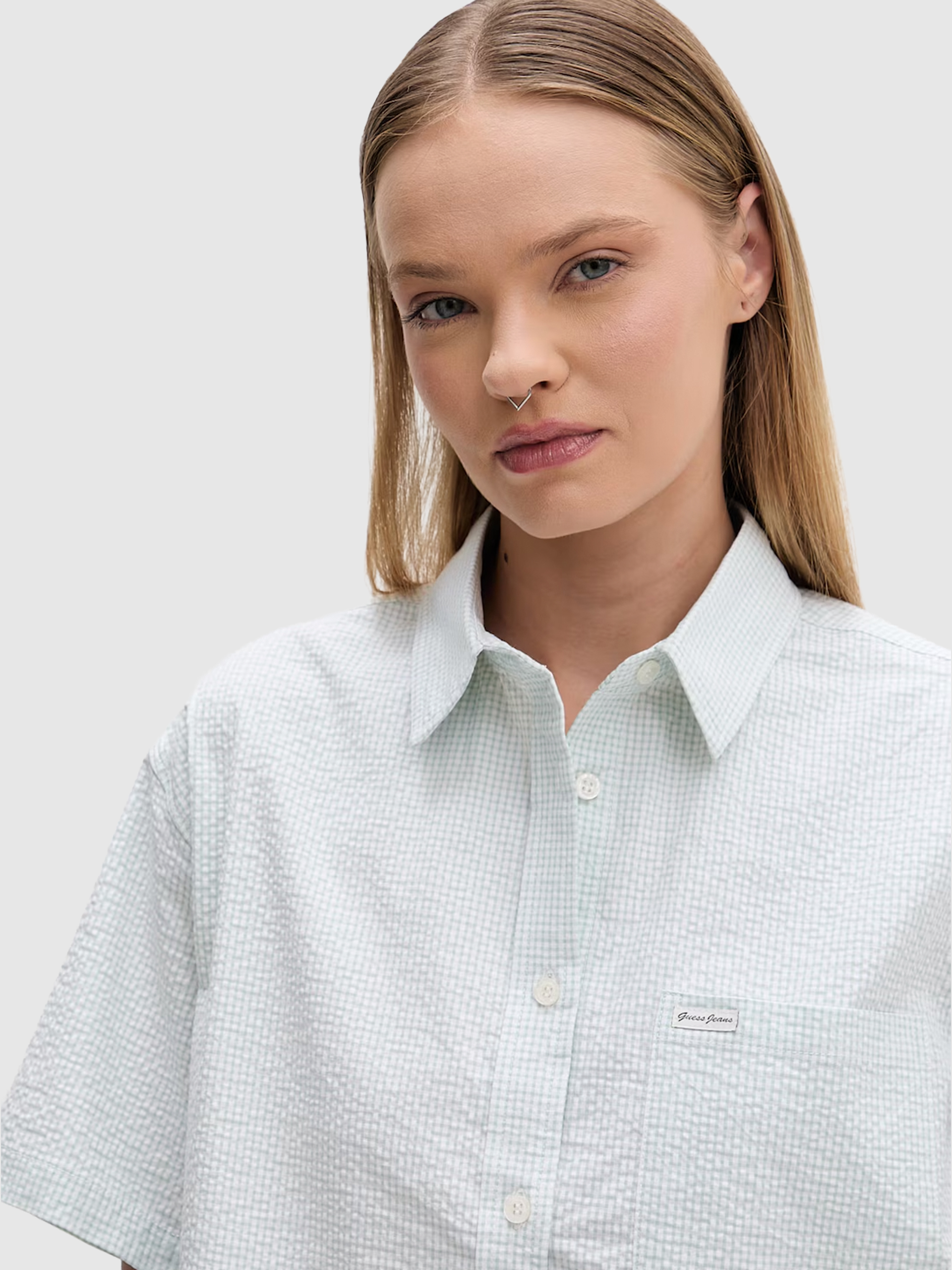 Shirt Woman Green Guess Jeans