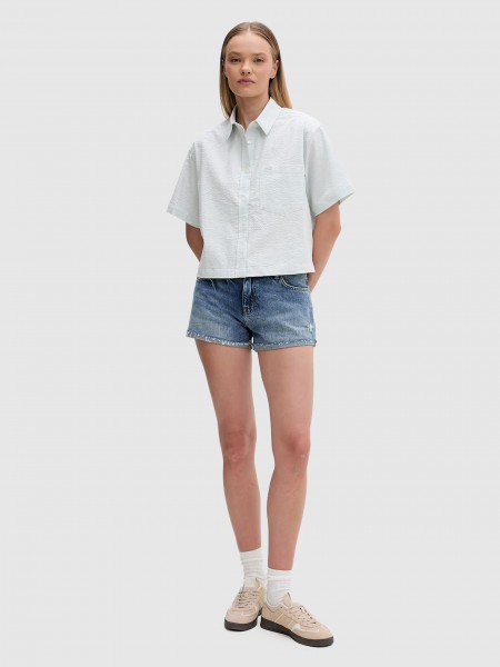 Shirt Woman Green Guess Jeans