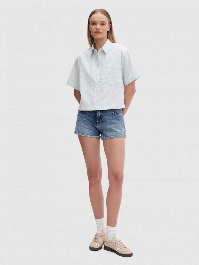 Shirt Woman Green Guess Jeans