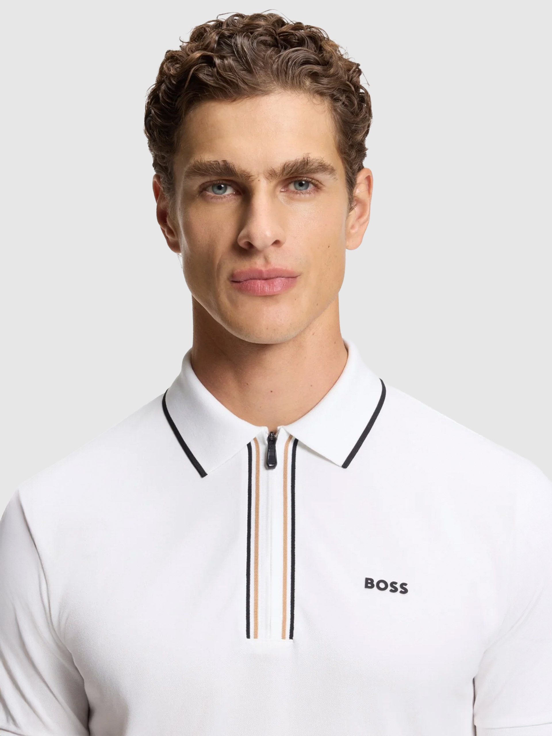 Polo Shirt Man White Boss