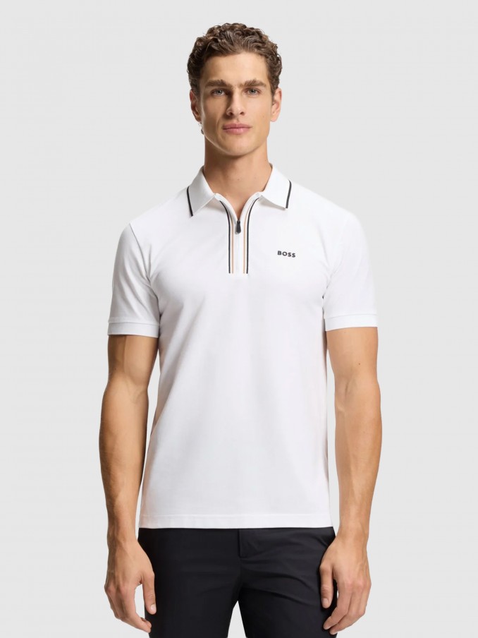 Polo Shirt Man White Boss