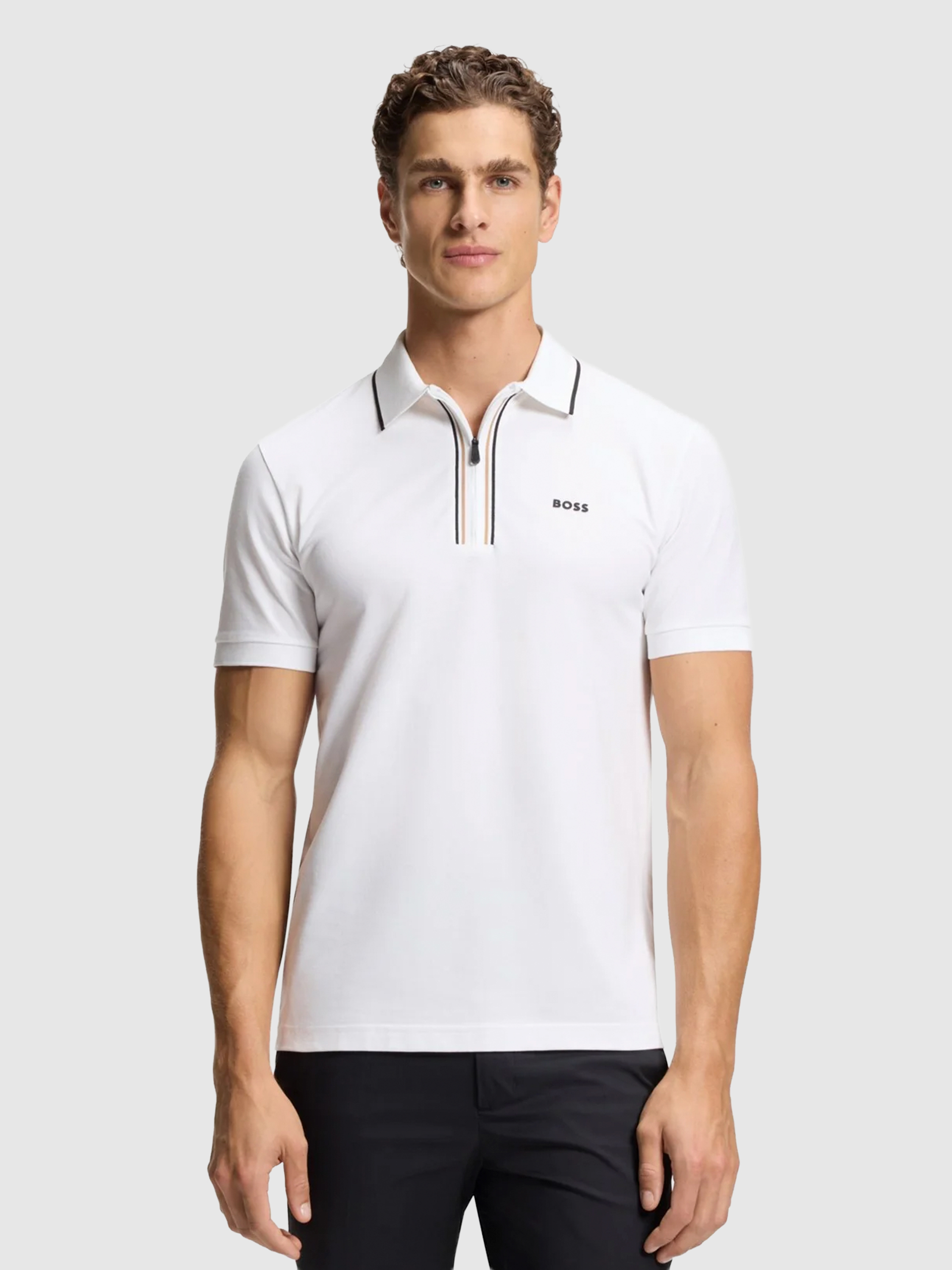 Polo Shirt Man White Boss