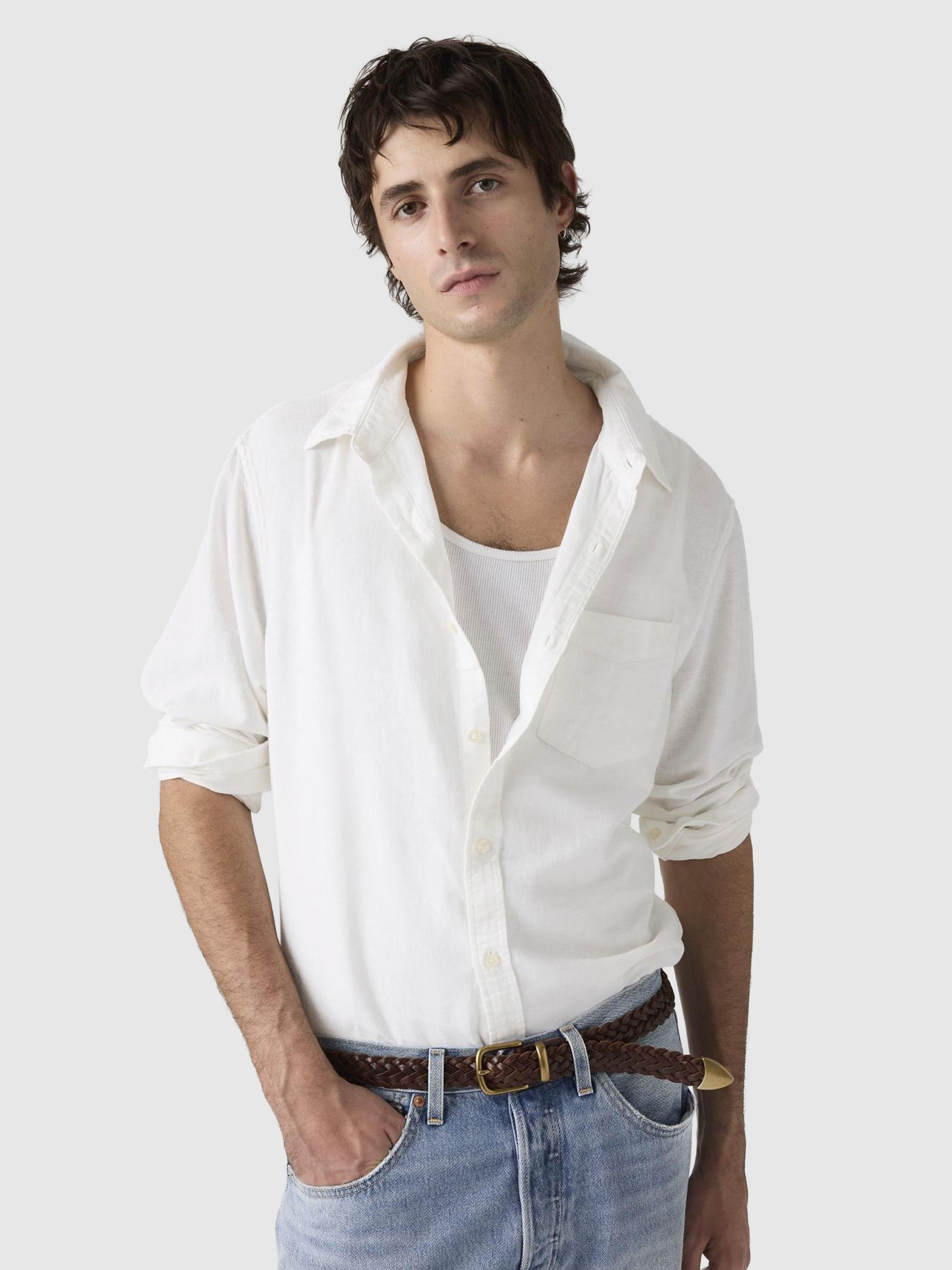 Shirt Man White Levis