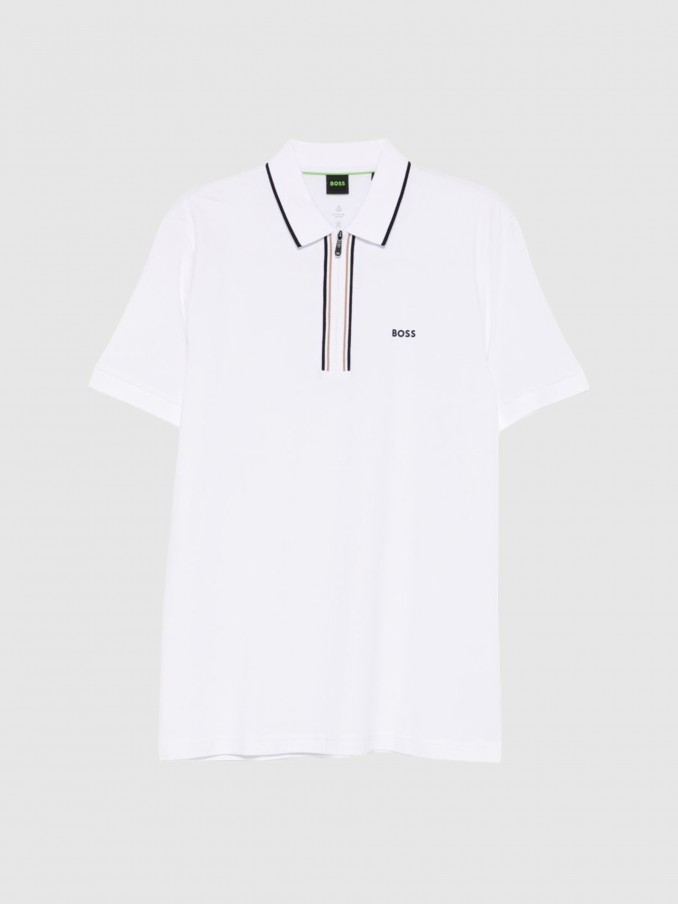 Polo Shirt Man White Boss
