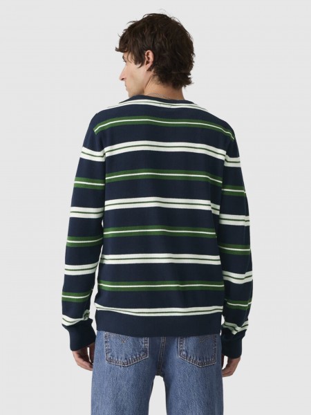 Camisola Levis Homem Lightweight Hm Sweater Blues