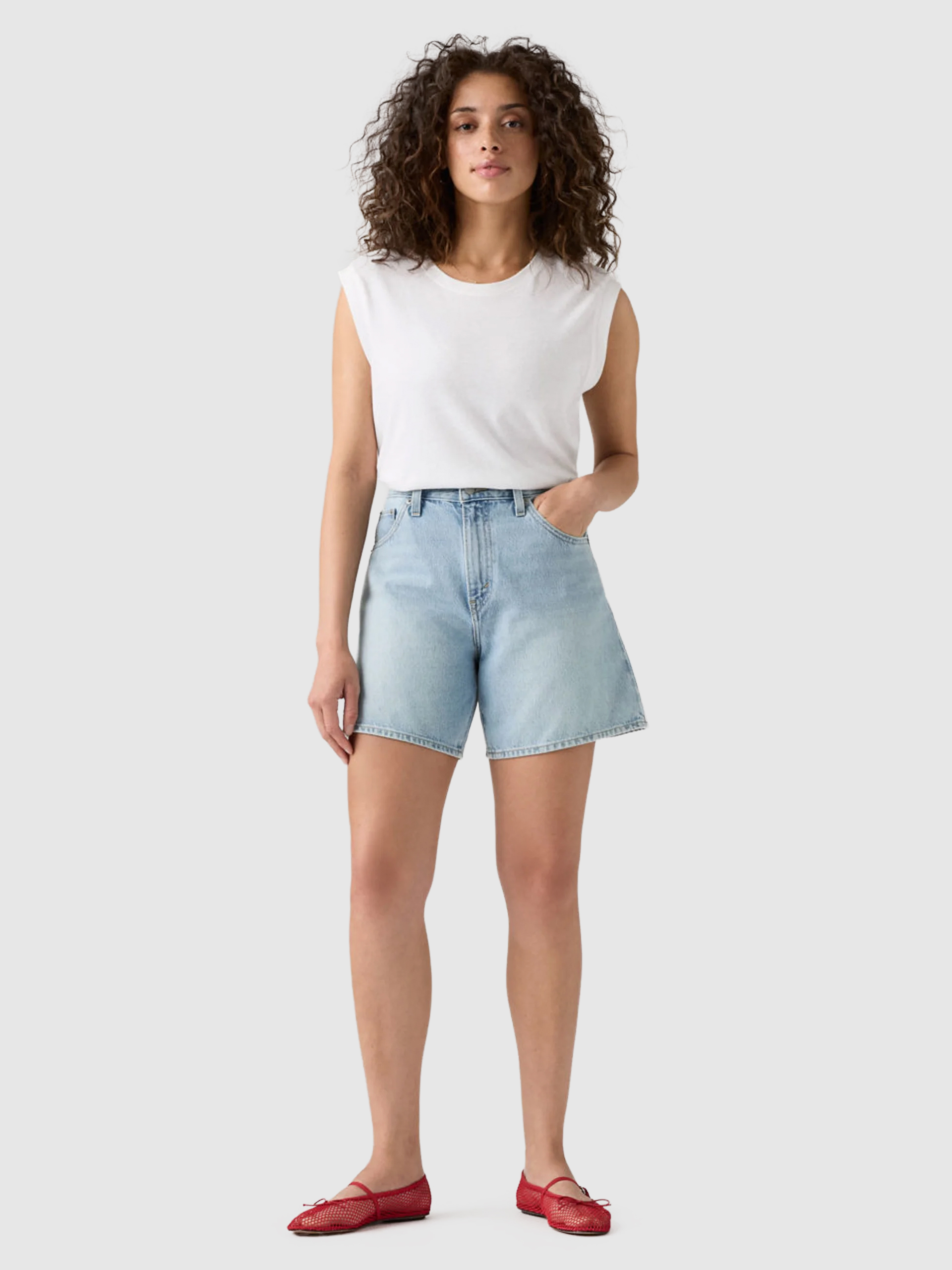 Pantalones Cortos Mujer Jeans Ligeros Levis
