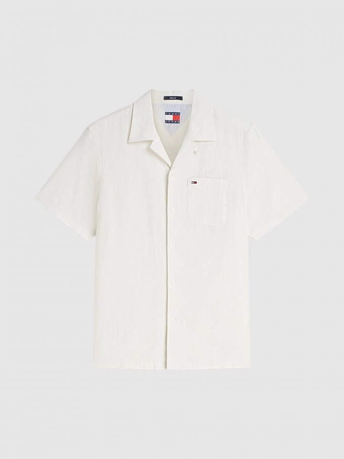 Shirt Man White Tommy Jeans
