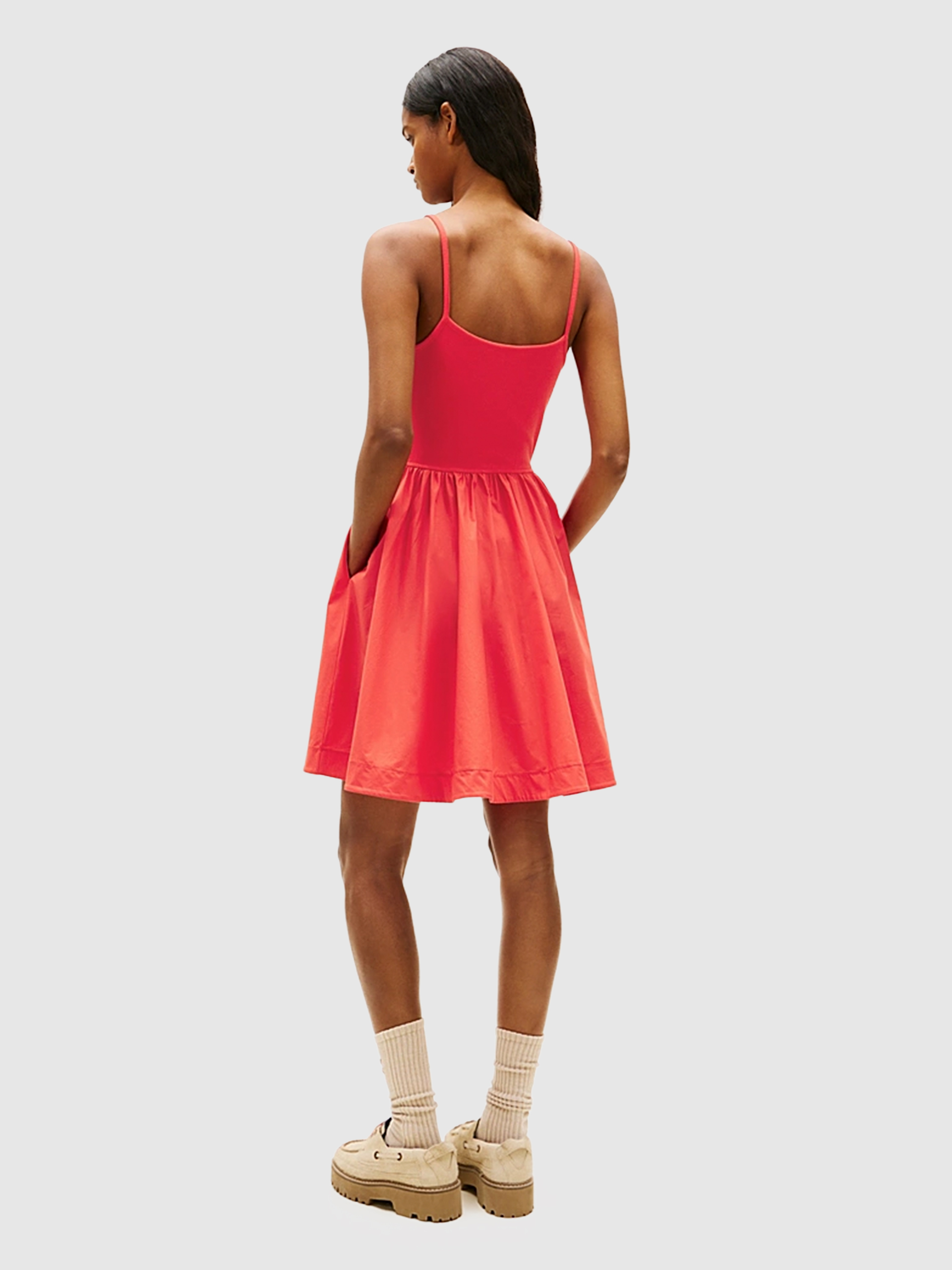 Vestido Mujer Rojo Tommy Jeans