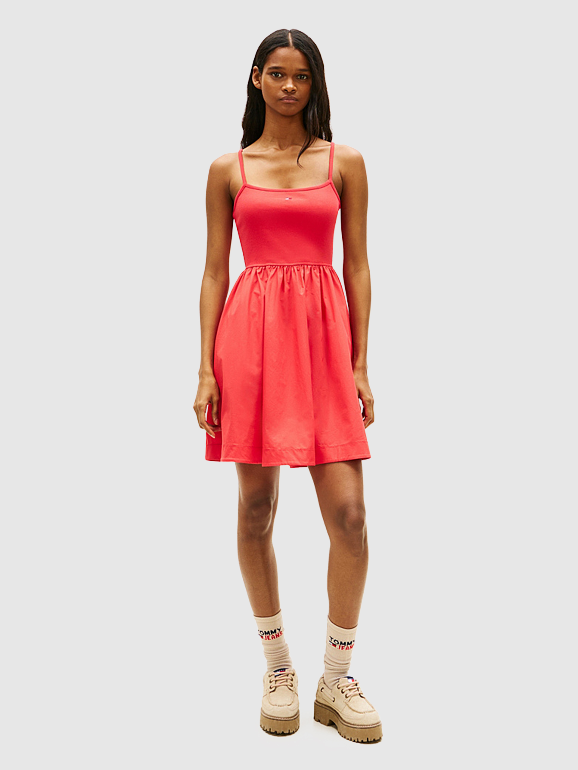 Vestido Mujer Rojo Tommy Jeans