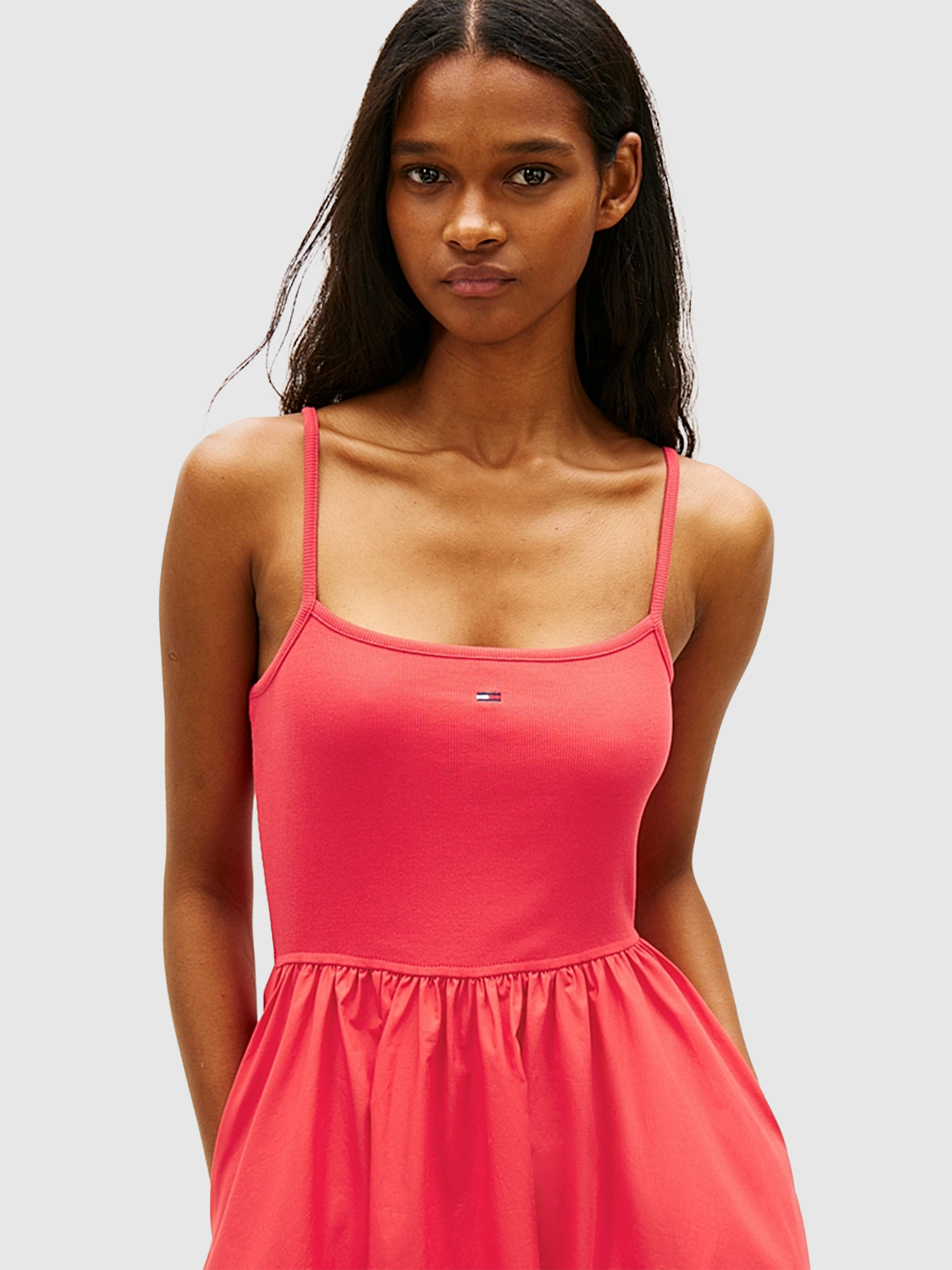 Vestido Mujer Rojo Tommy Jeans