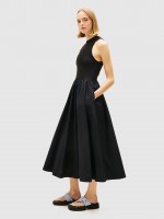 Dress Woman Black Tommy Jeans Dress Woman Black Tommy Jeans