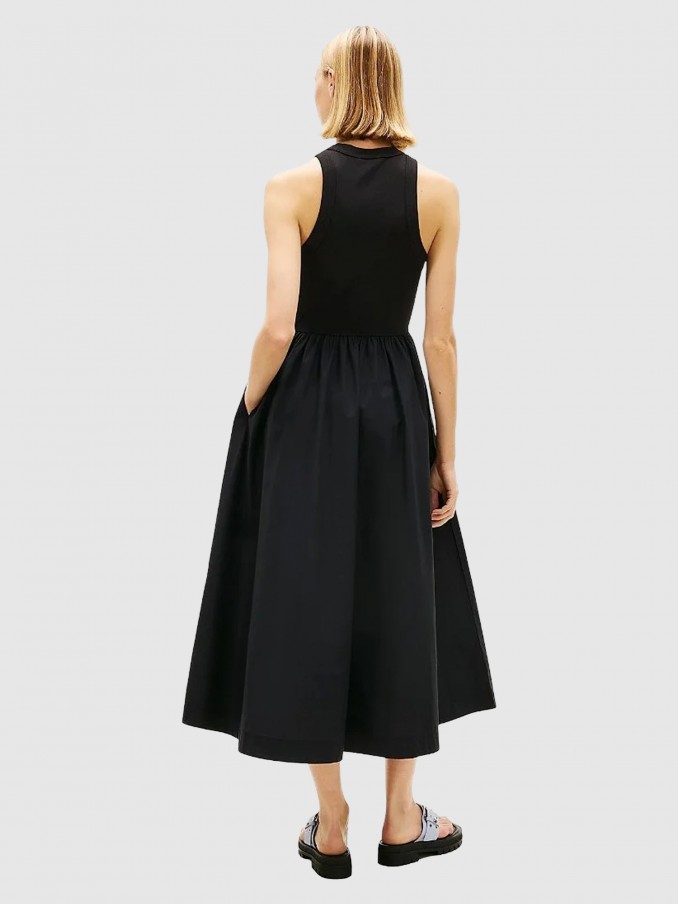 Dress Woman Black Tommy Jeans