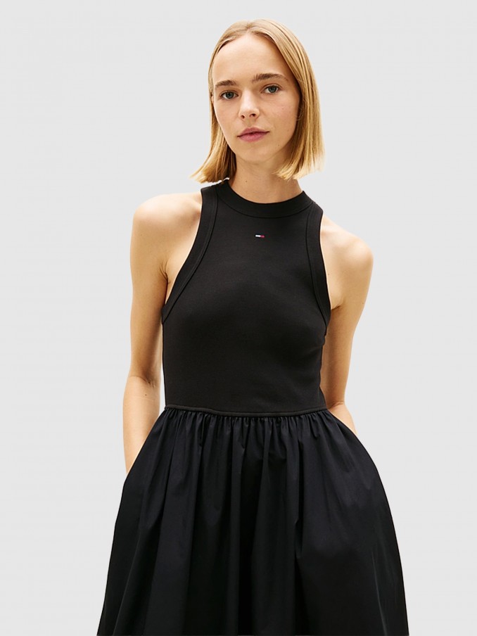 Dress Woman Black Tommy Jeans