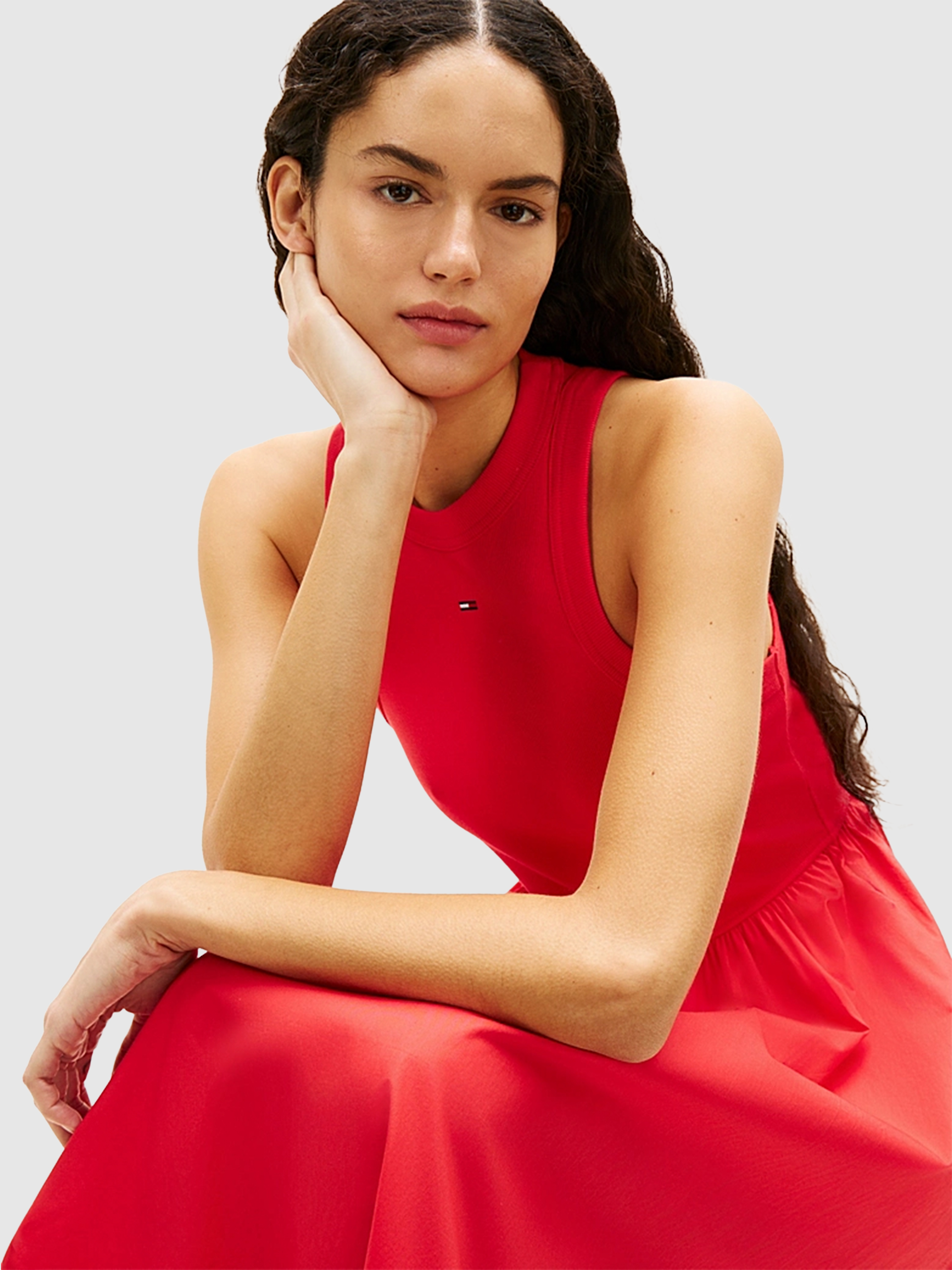 Dress Woman Red Tommy Jeans