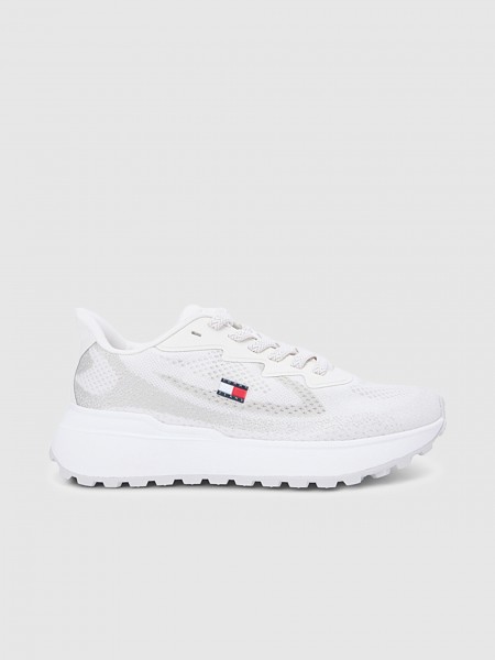 Sapatilha Tommy Jeans Mulher Tjw Sporty Knit Runner Sapatilha Tommy Jeans Mulher Tjw Sporty Knit Runner