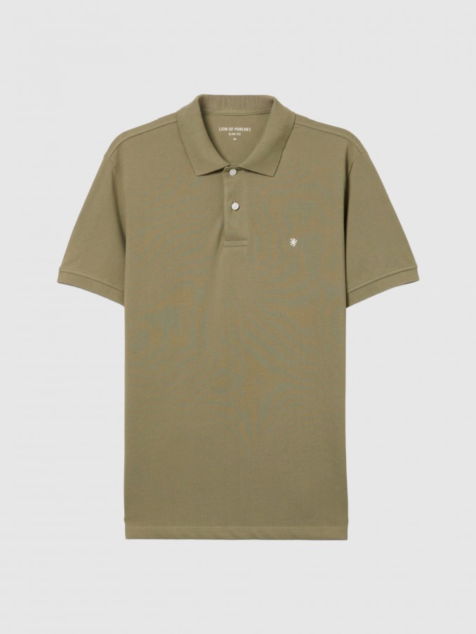Polo Hombre Tropa Verde Lion Of Porches