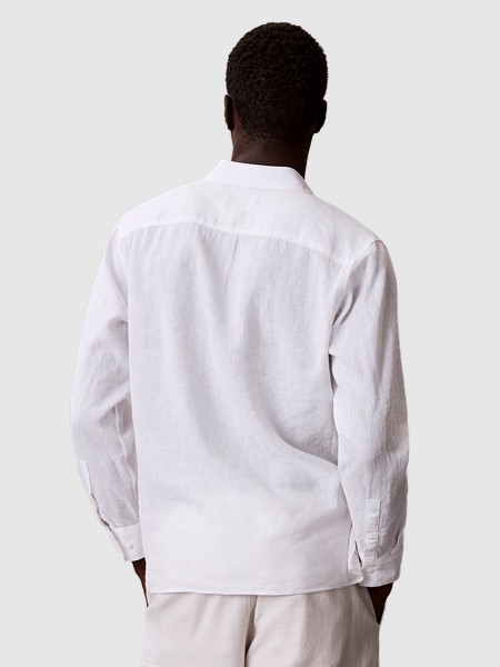 Shirt Man White Calvin Klein Shirt Man White Calvin Klein