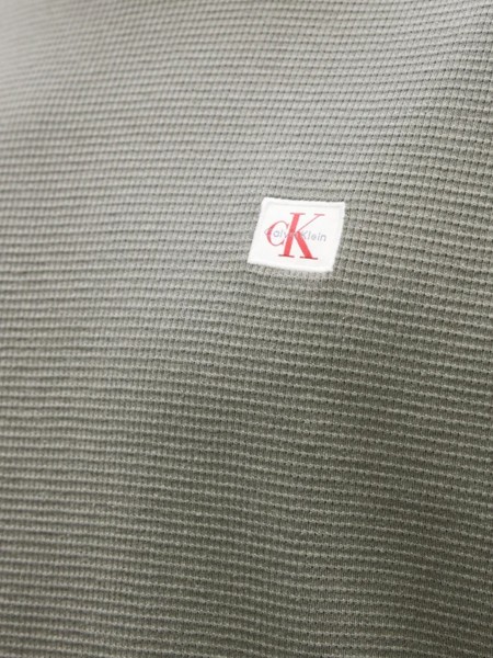 T-Shirt Calvin Klein Homem Ss Waffle Badge Crewnk Tee