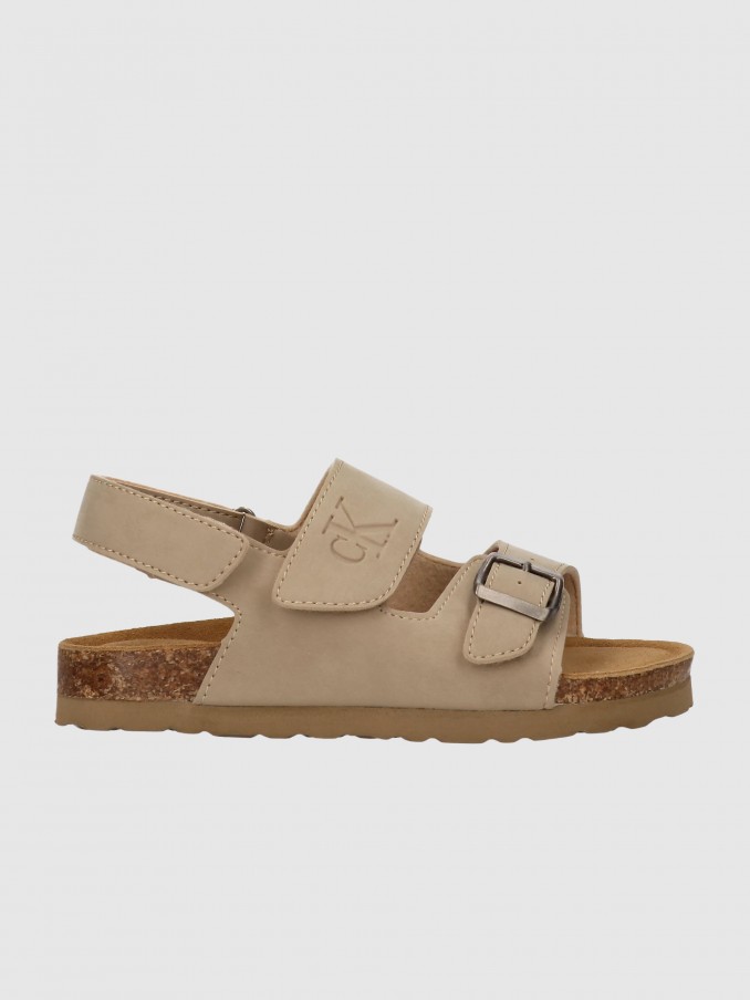 Sandalias Niño Beige Calvin Klein