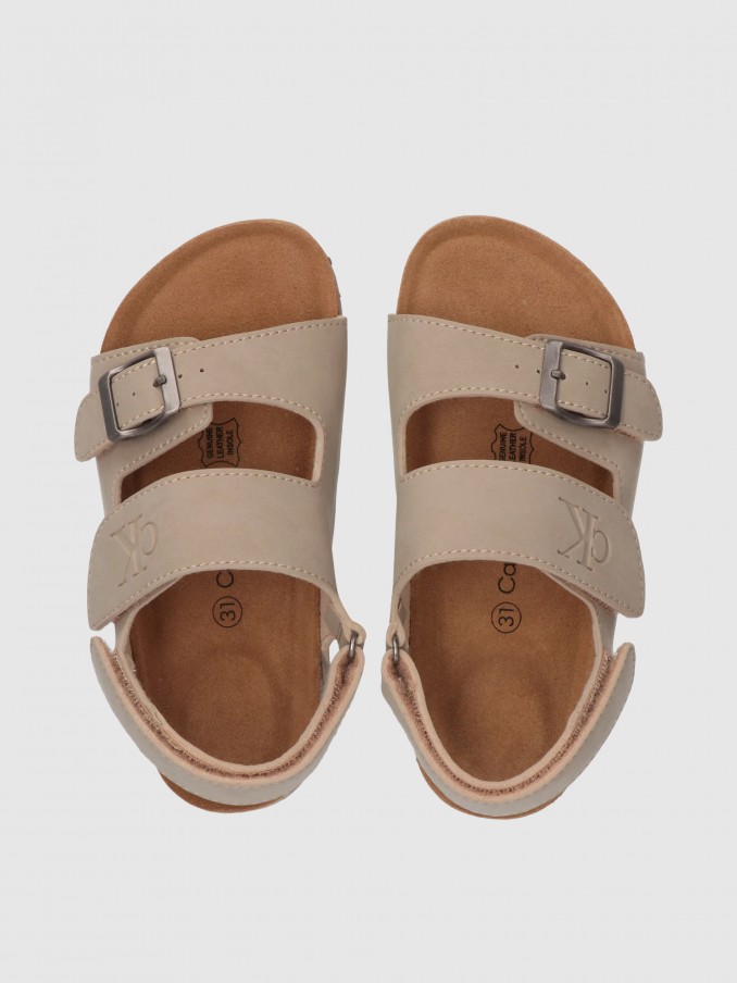 Sandalias Niño Beige Calvin Klein