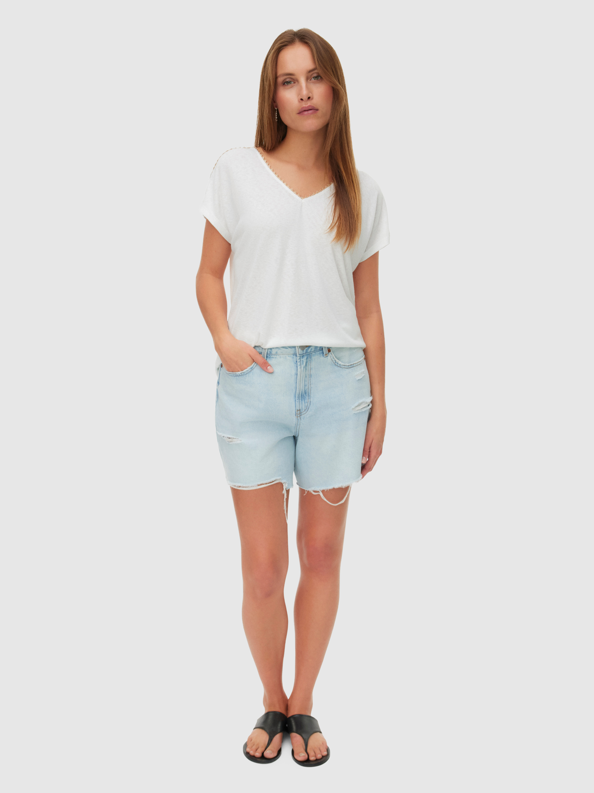 T-Shirt Woman White Vero Moda