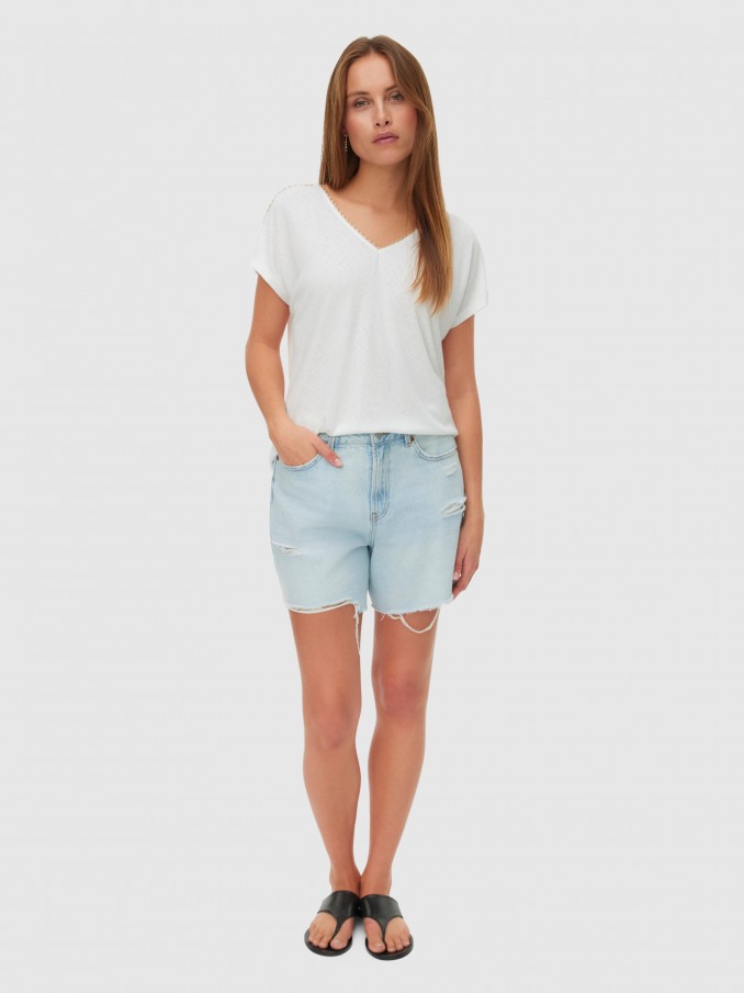 T-Shirt Woman White Vero Moda