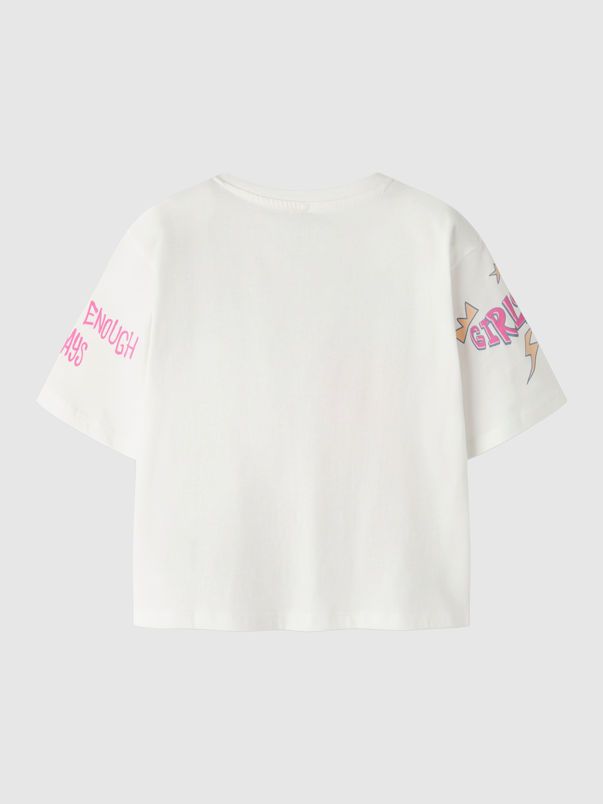 Camiseta Niña Blanco Con Rosa Name It