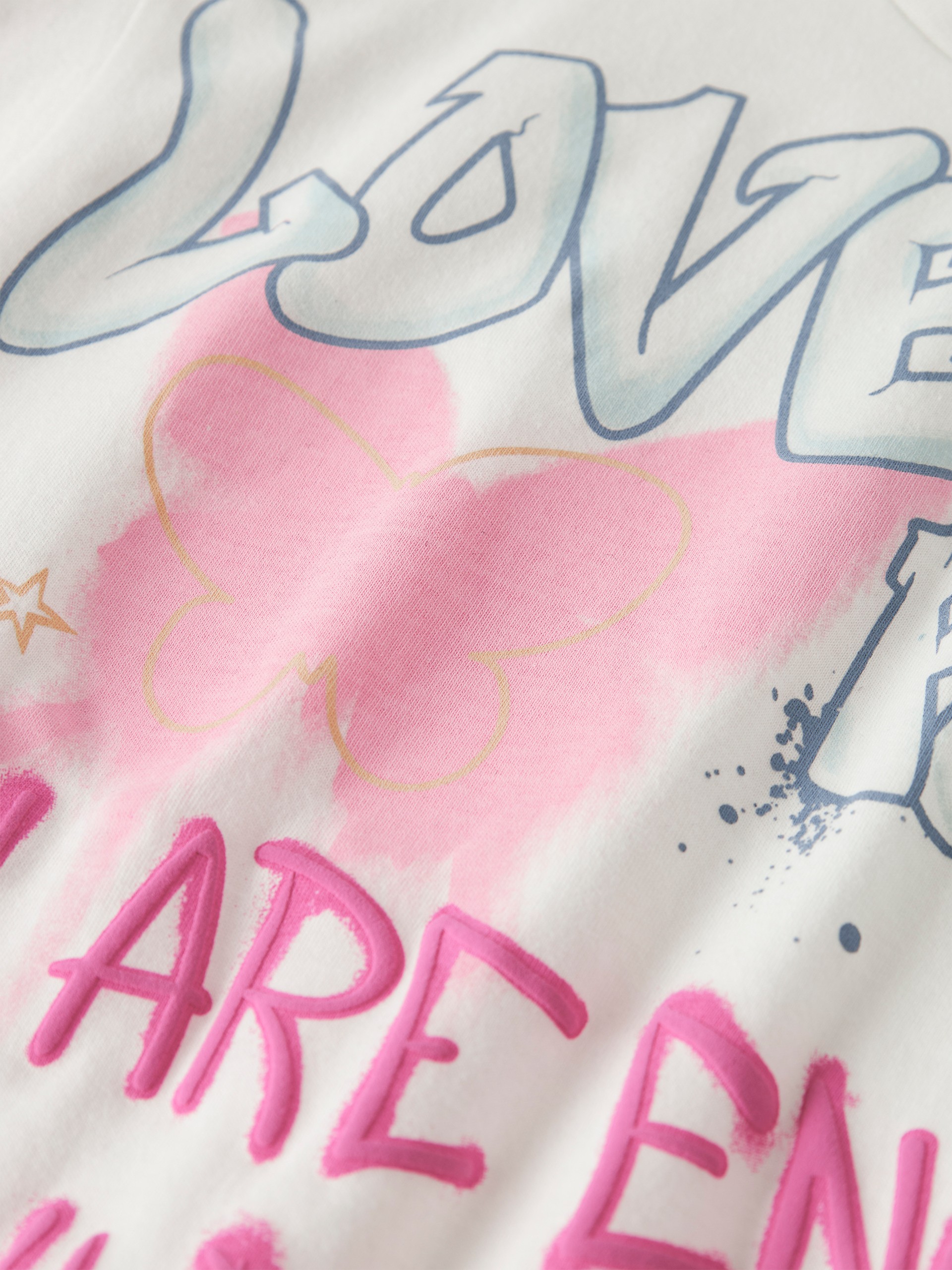 Camiseta Niña Blanco Con Rosa Name It