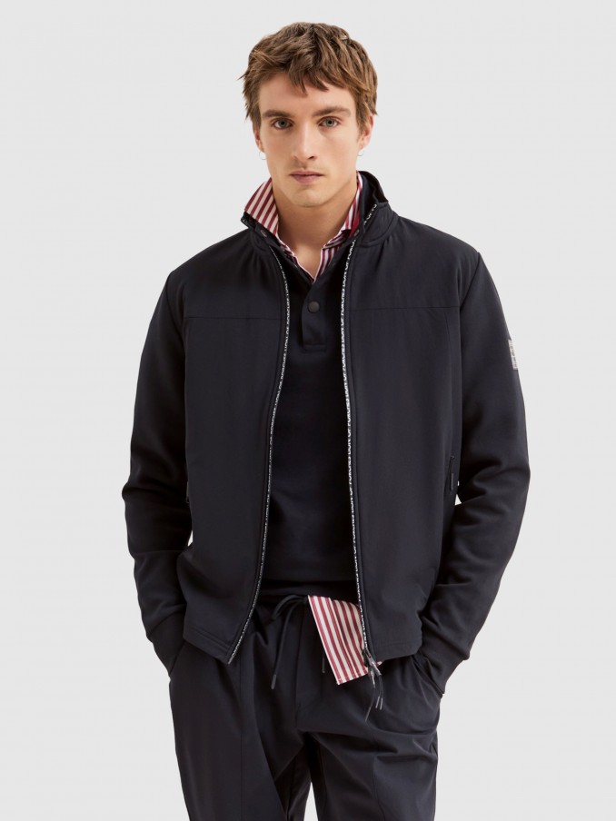 Jacket Man Navy Blue Lion Of Porches