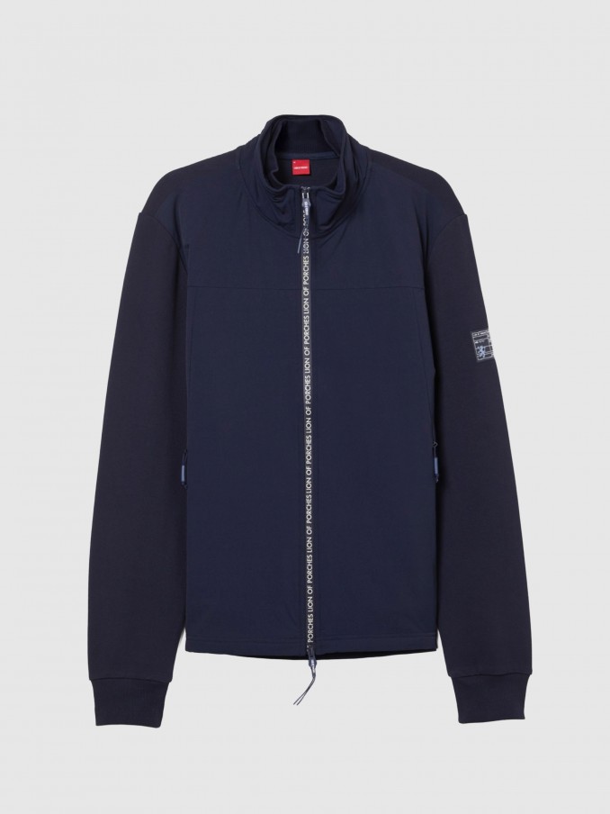 Jacket Man Navy Blue Lion Of Porches