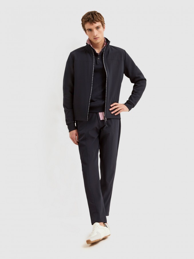 Jacket Man Navy Blue Lion Of Porches