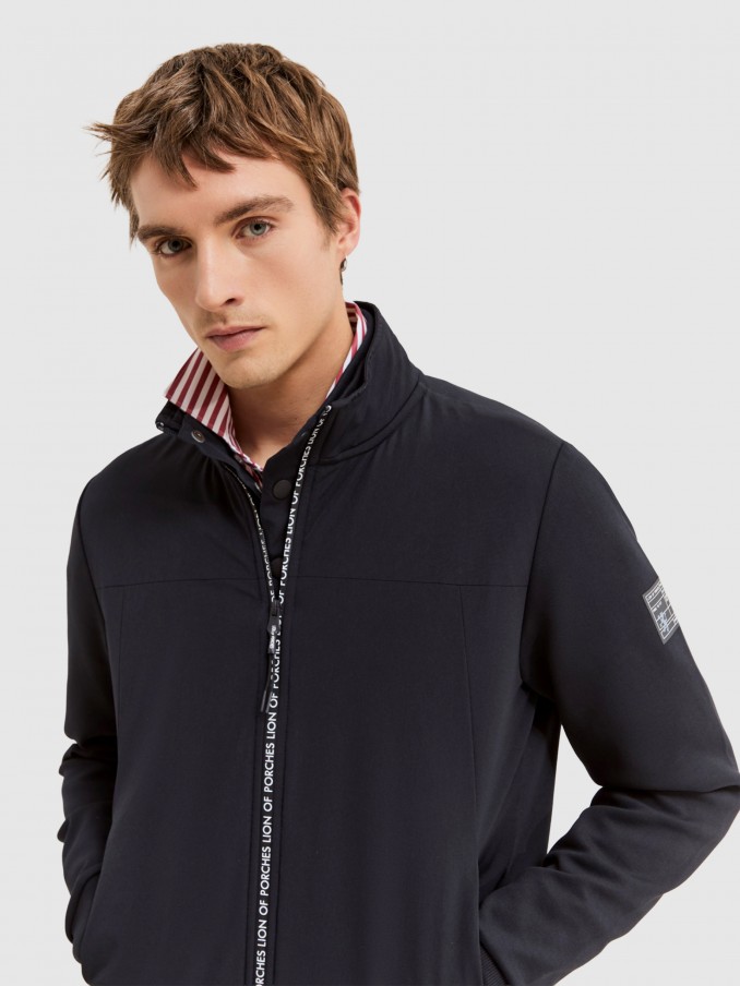 Jacket Man Navy Blue Lion Of Porches