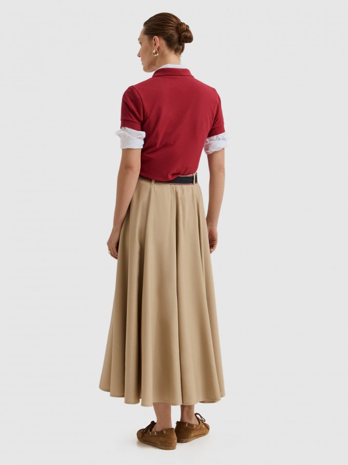 Skirt Woman Beige Lion Of Porches