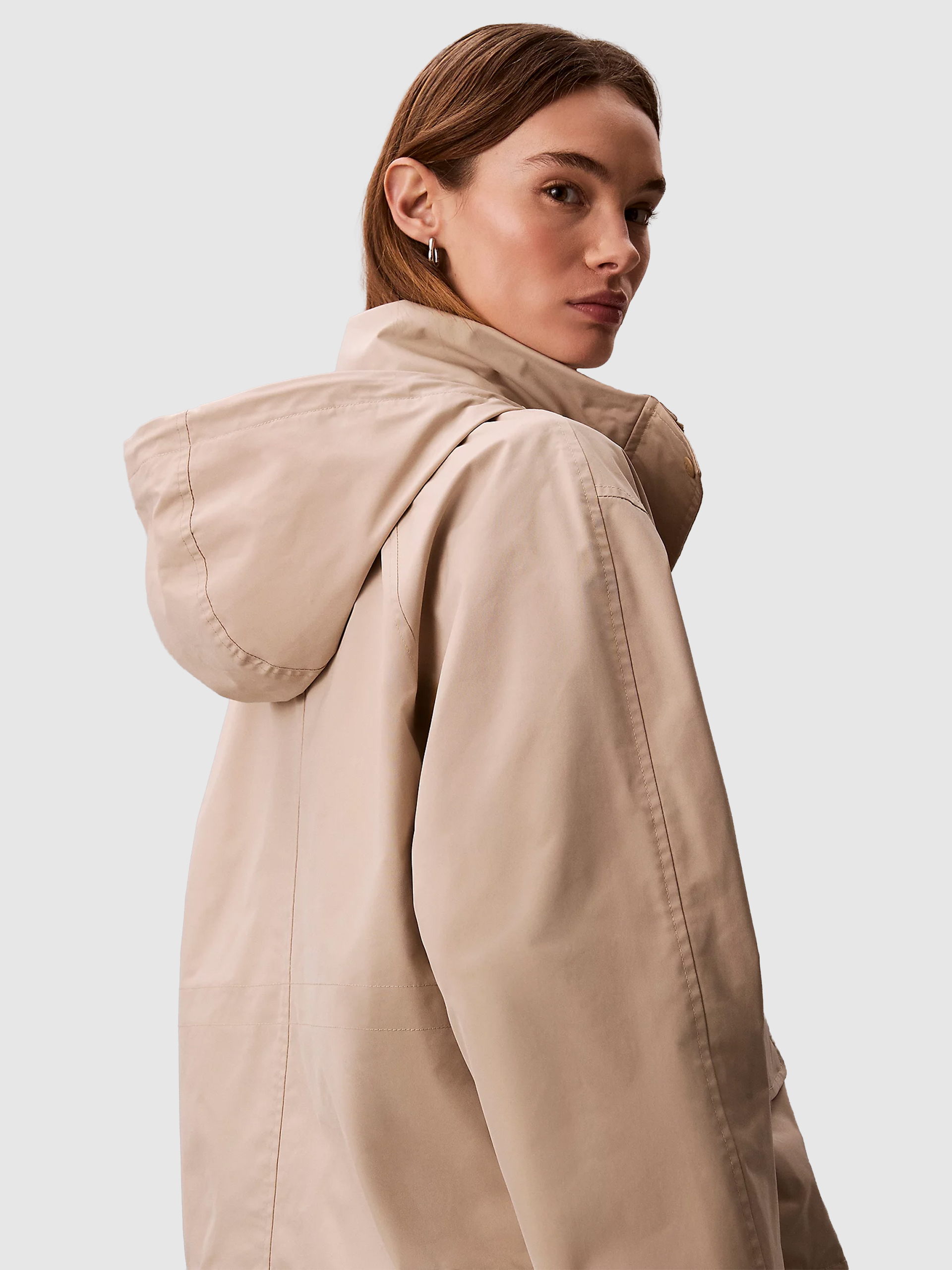 Chaqueta Mujer Beige Calvin Klein