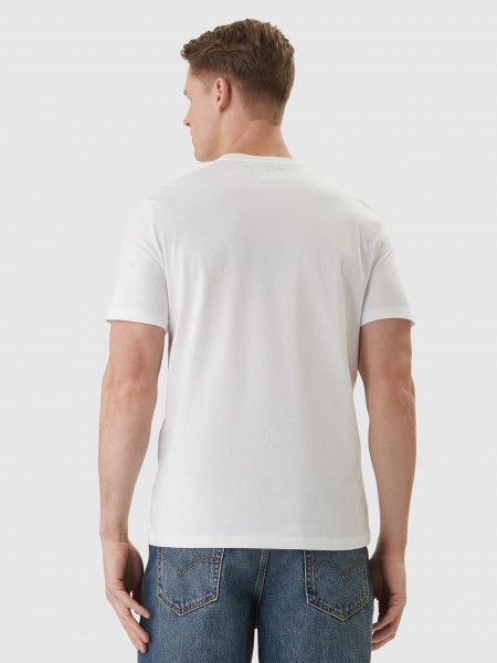 T-Shirt Calvin Klein Homem Ss 30S Jersey Classic Micro Mono