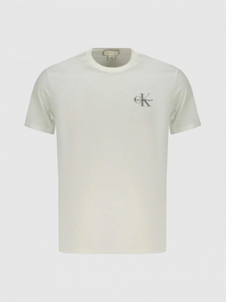 T-Shirt Calvin Klein Homem Ss 30S Jersey Classic Micro Mono