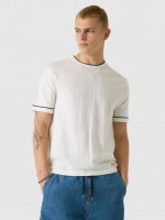 Camiseta Hombre Crema Guess Jeans Camiseta Hombre Crema Guess Jeans