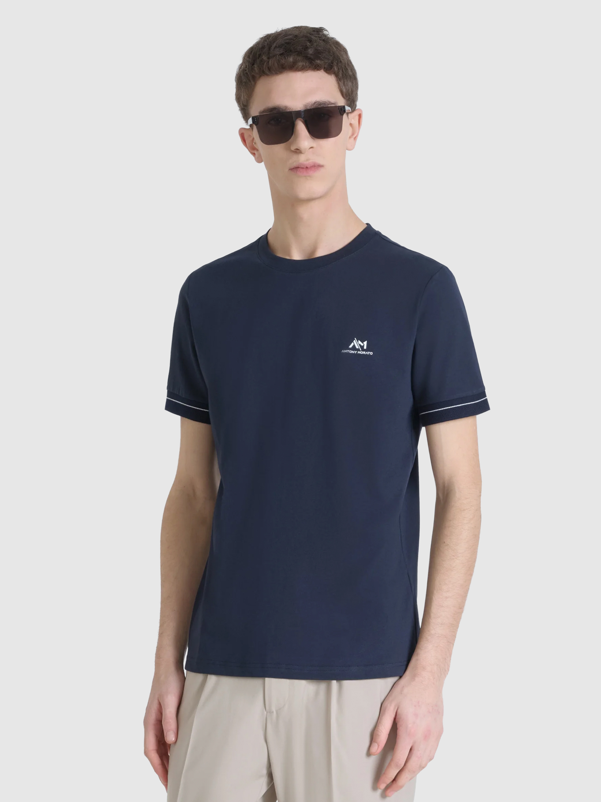 T-Shirt Man Navy Blue Antony Morato