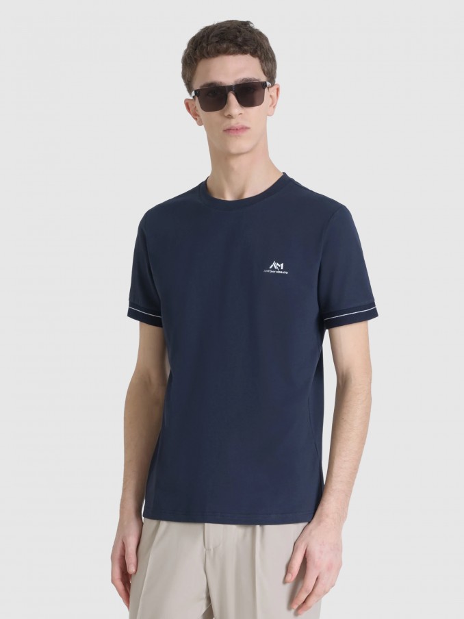 T-Shirt Man Navy Blue Antony Morato