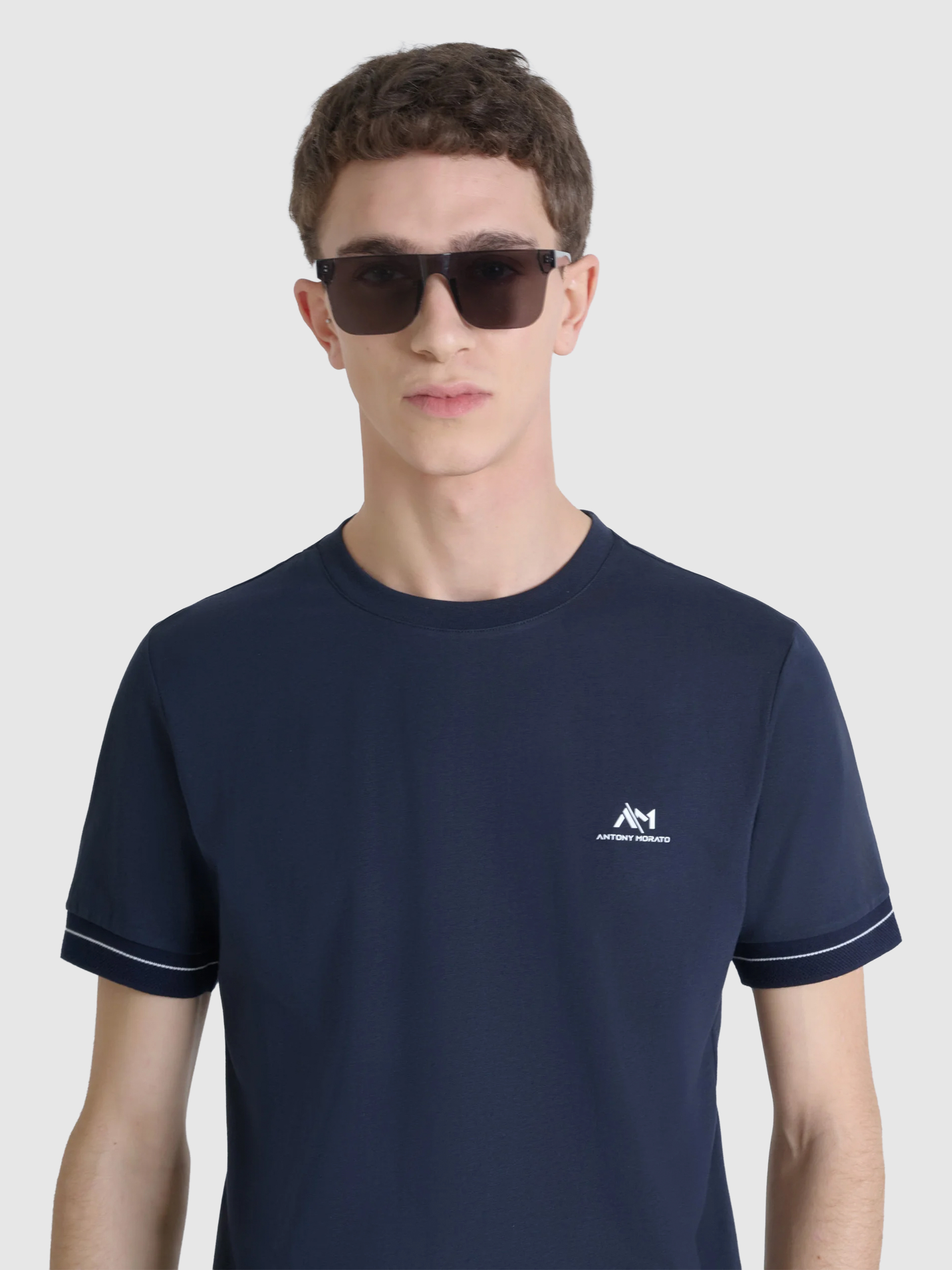 T-Shirt Man Navy Blue Antony Morato