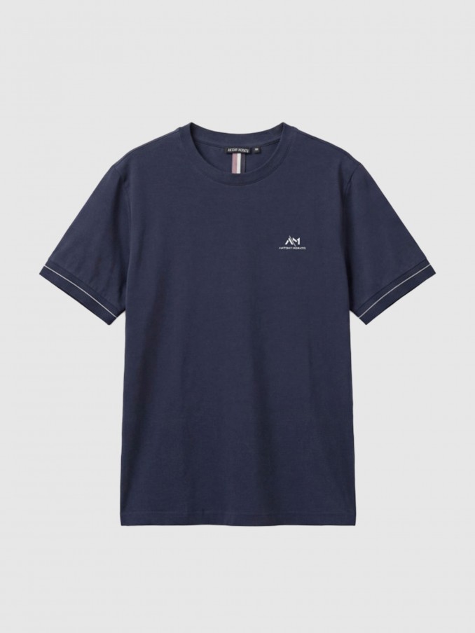 T-Shirt Man Navy Blue Antony Morato