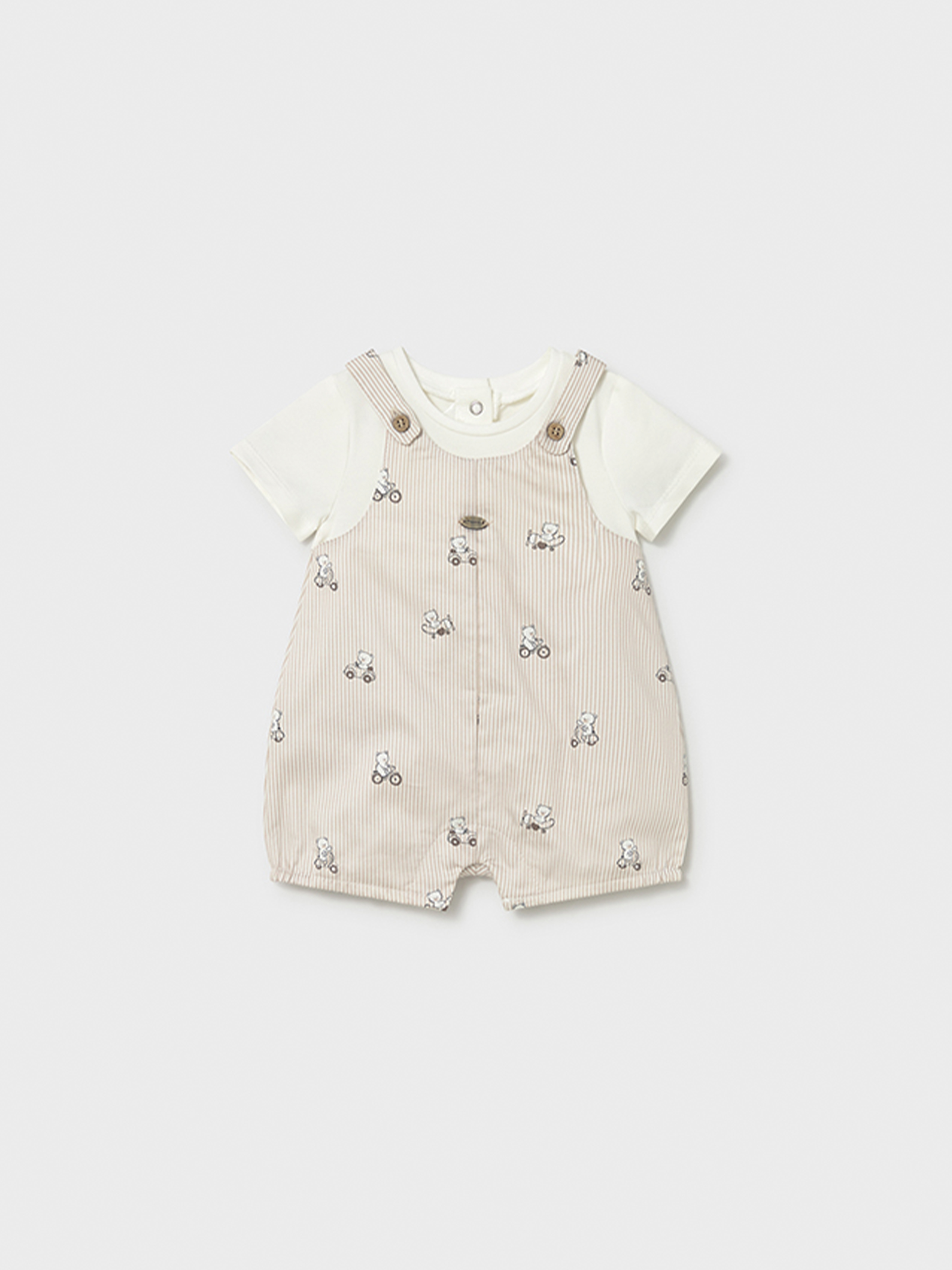 Dungarees Baby Boy Beige Mayoral