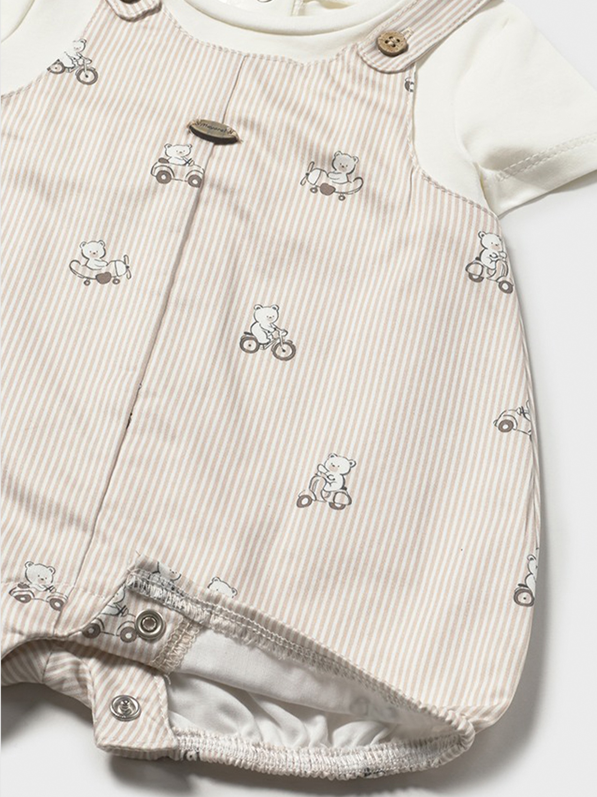 Dungarees Baby Boy Beige Mayoral