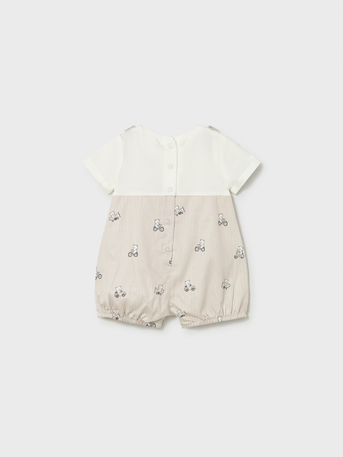 Dungarees Baby Boy Beige Mayoral